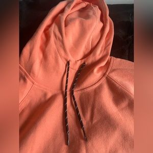 Plain Salmon/Pink Shirt Hoodie